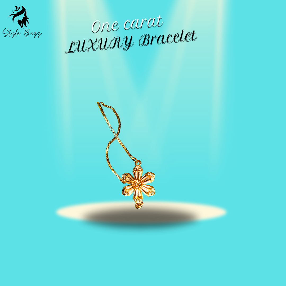 1 Caret Bracelet in European & American Simple Style