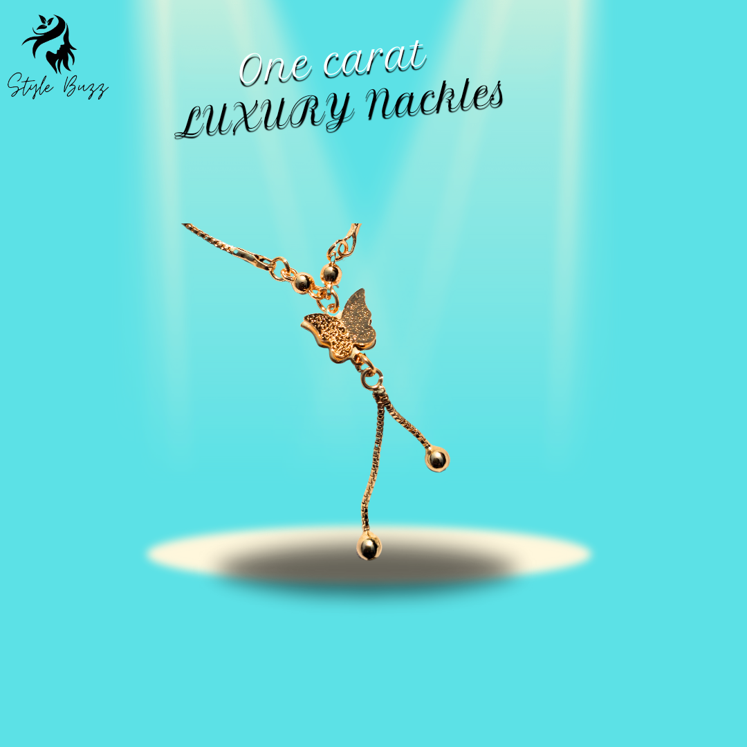 Simple Butter flay Neckless In European & American Style ( 1 Carat )