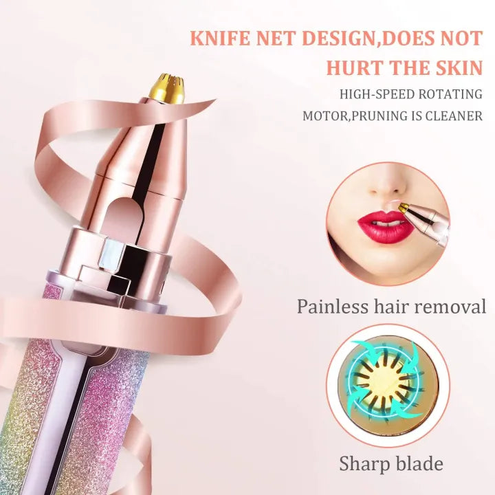 2-in-1 Rechargeable Hair Remover & Eyebrow Trimmer