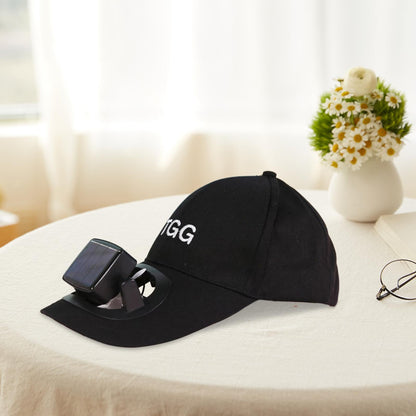 Cap with Solar Powered Cooling Fan