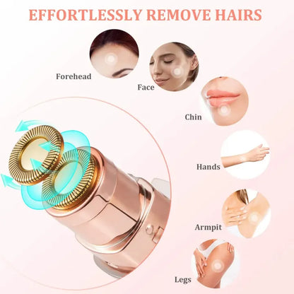2-in-1 Rechargeable Hair Remover & Eyebrow Trimmer