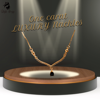 Simple Luxury American & Europeans Y_Shaped Neckless Blue Diamond ( 1 Carat )