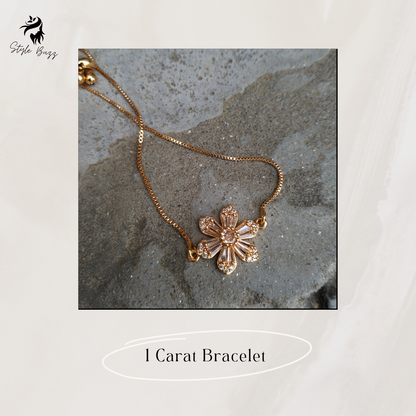 1 Caret Bracelet in European & American Simple Style