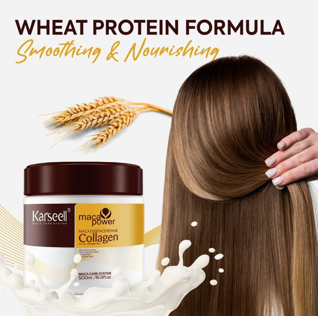 Karseell™ Collagen Hair Mask For Dry Damaged & All Hair Types – 250ml