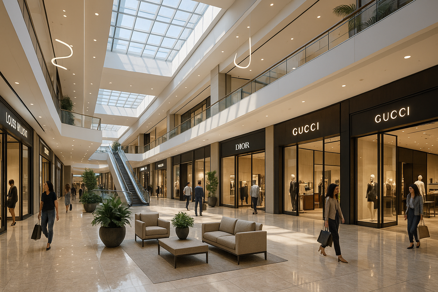 shoping mall high quality and realistic